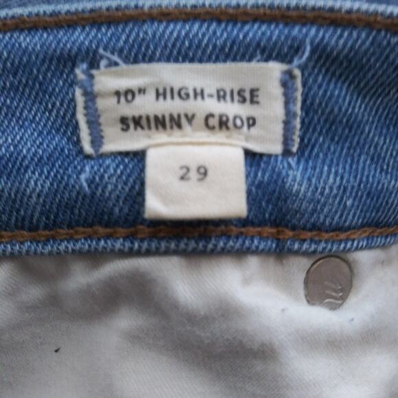 Madewell 10" High-Rise Skinny Crop Jeans Size 29 - Picture 8 of 10